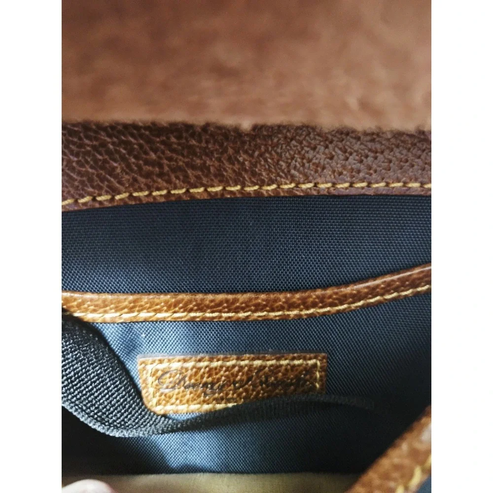 Dooney‎ & Bourke SMALL Crossbody Shoulder Nylon Leather Bag Astral Blue Pockets